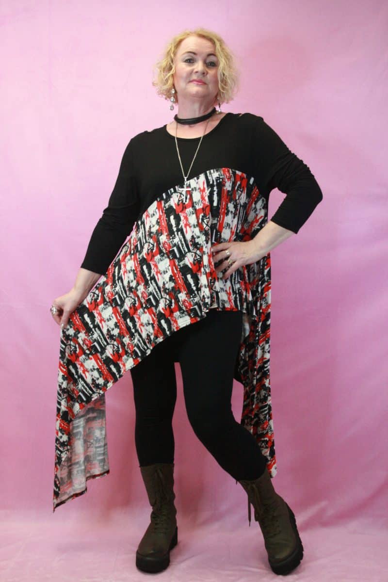 Cover Up Asymmetric Cut Out Shoulder Dress