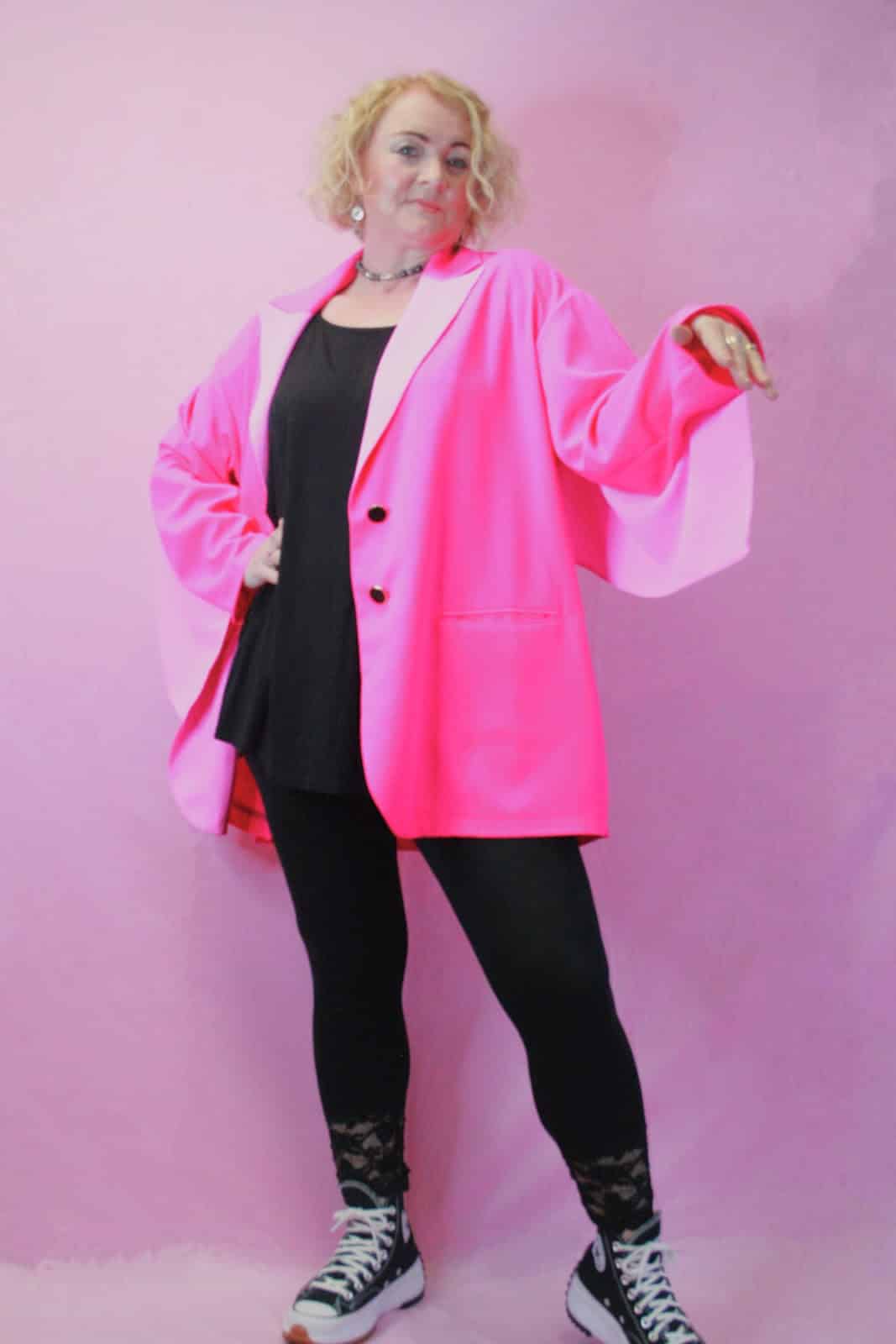 Jayley, Neon Pink Catwalk Blazer