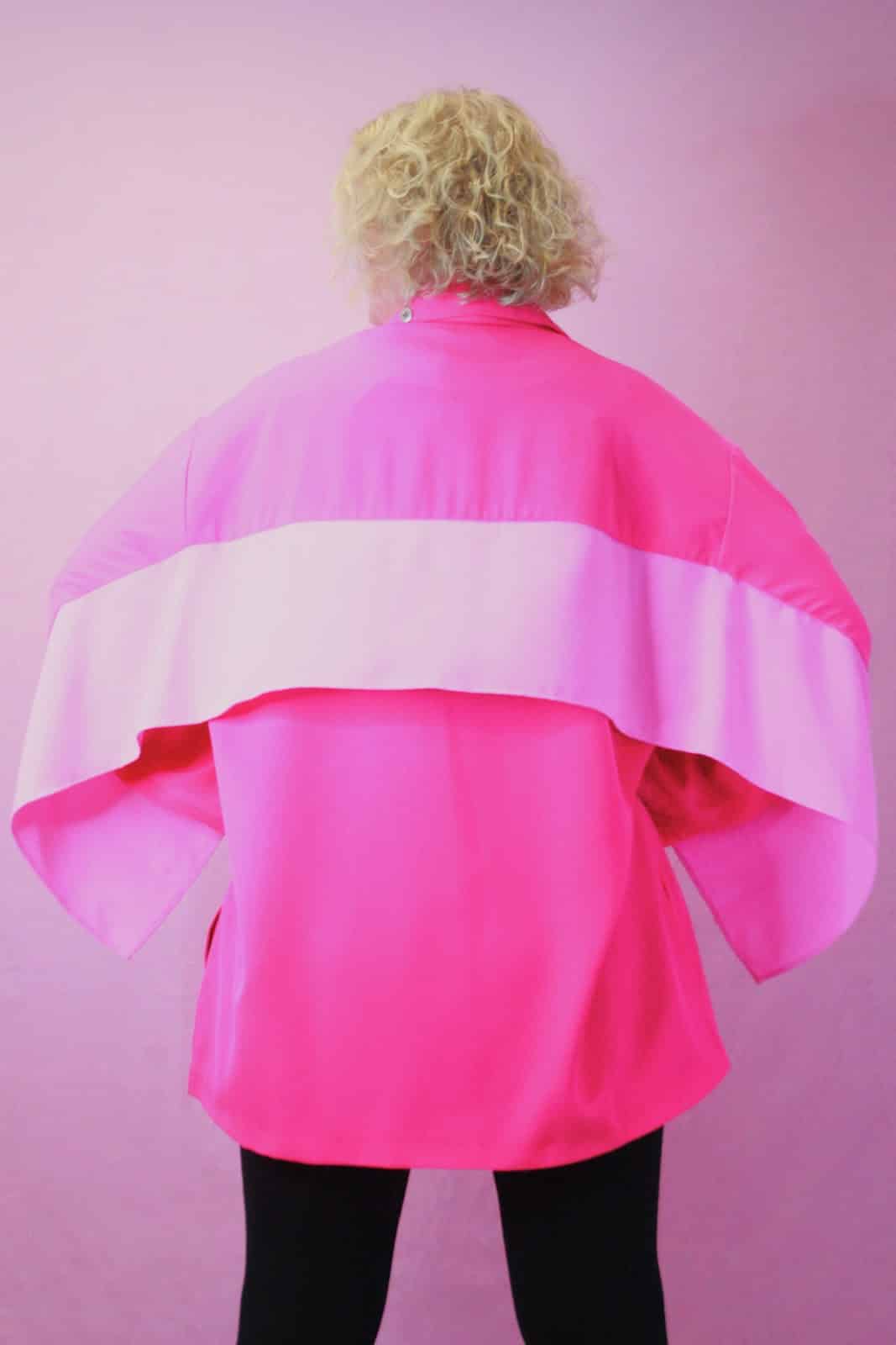 Jayley, Neon Pink Catwalk Blazer - Image 3