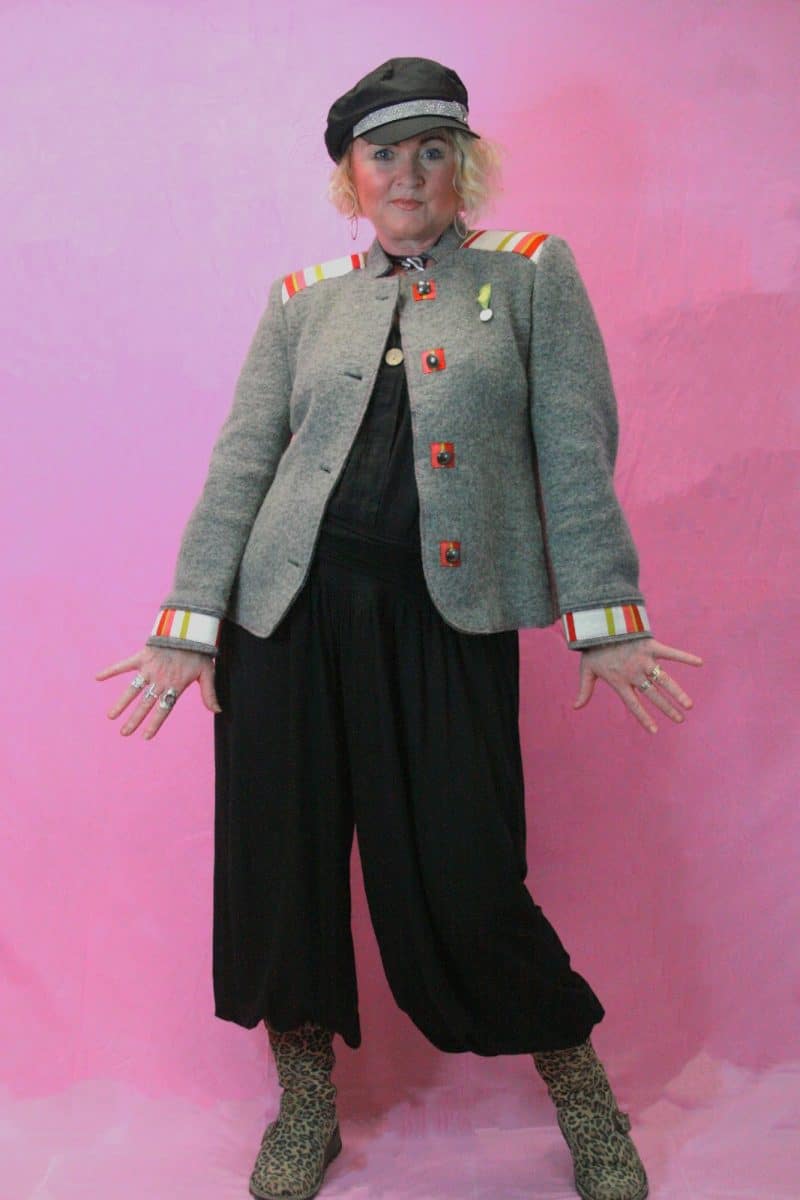 Q is for Quirky, Upcycled "Military Moments" Wool Jacket