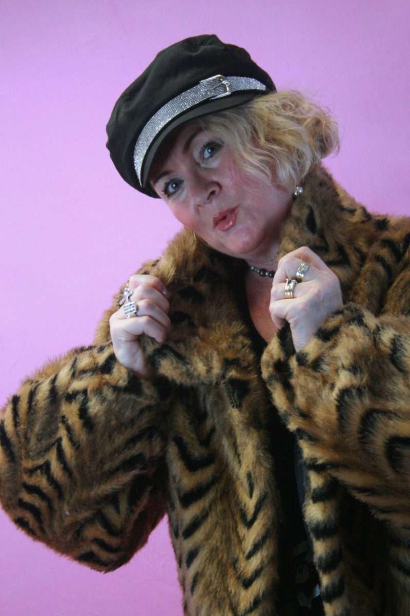 Vintage Faux Fur Tiger Stripe Unusual Coat O/S 10-14