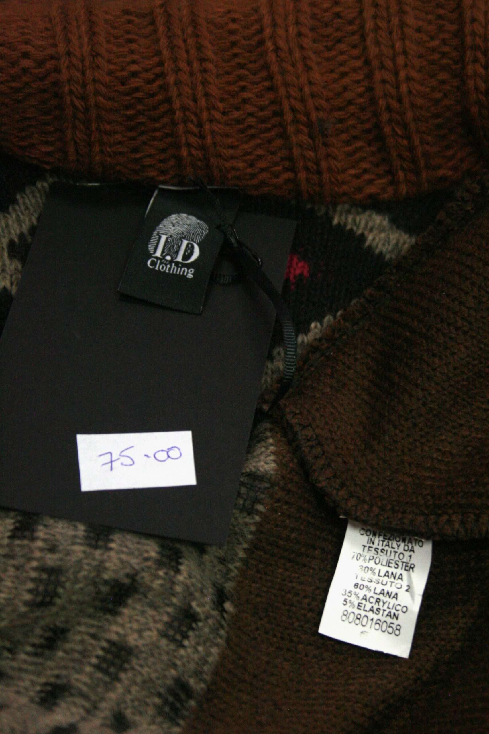 ID Aztec Open Front Chunky Cardi O/S - Image 4