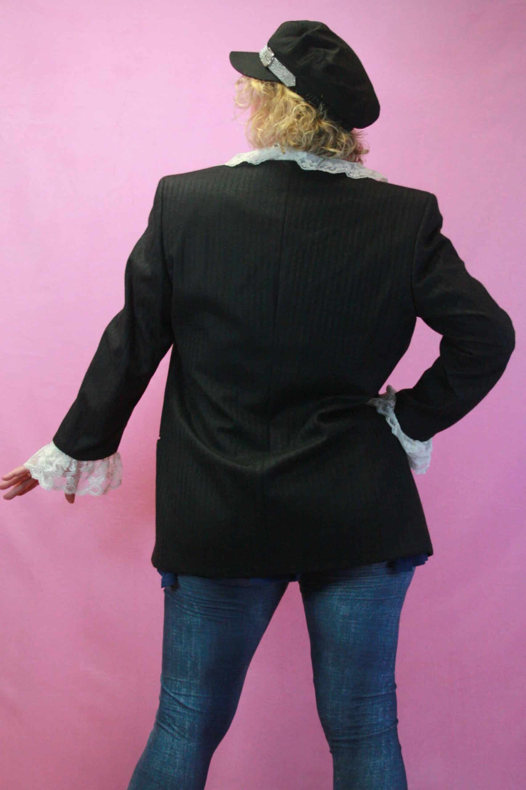Q is for Quirky, Festival Vibe Upcycled Suit Jacket 10-14 - Image 2