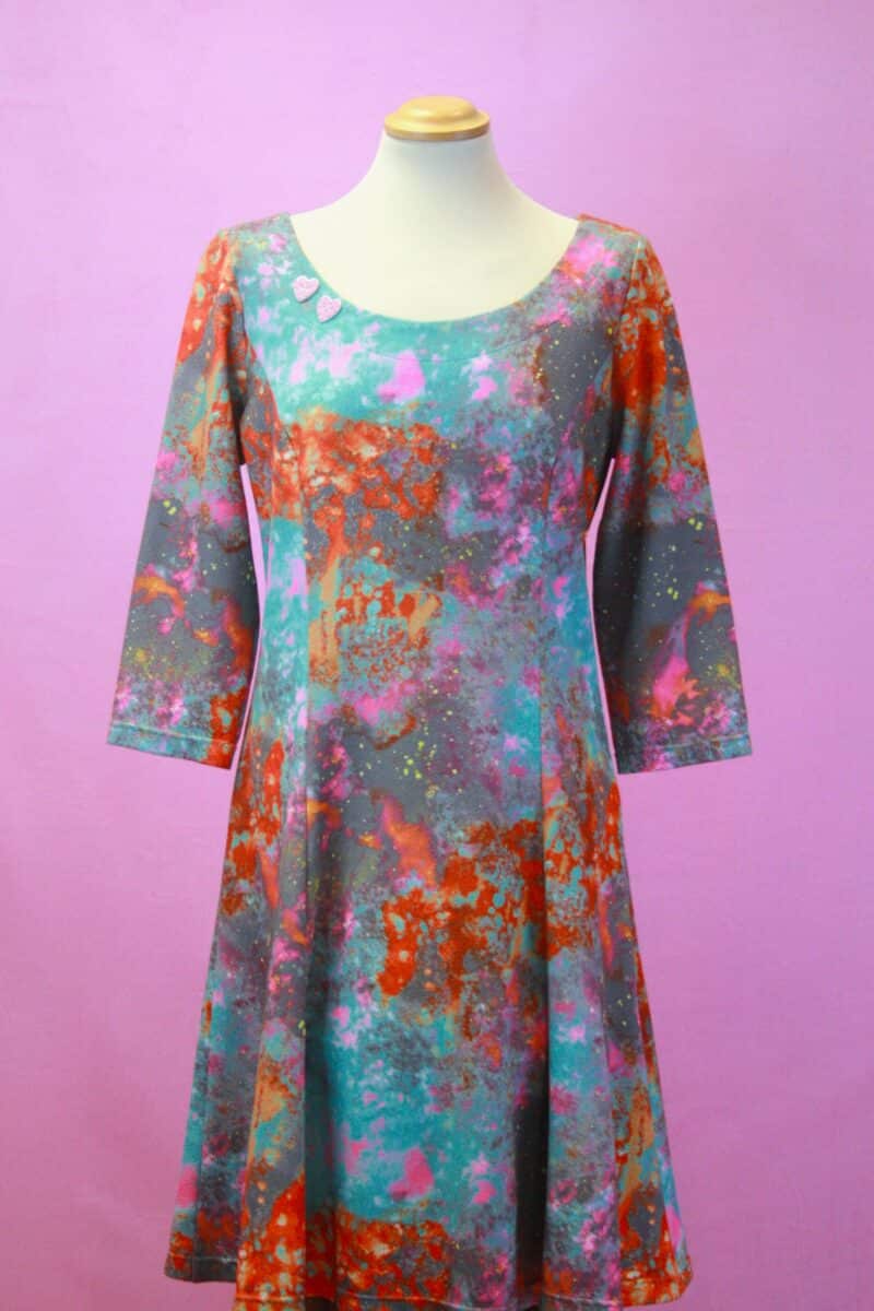Q is for Quirky Handmade Unique Cosmic Dress 10/12