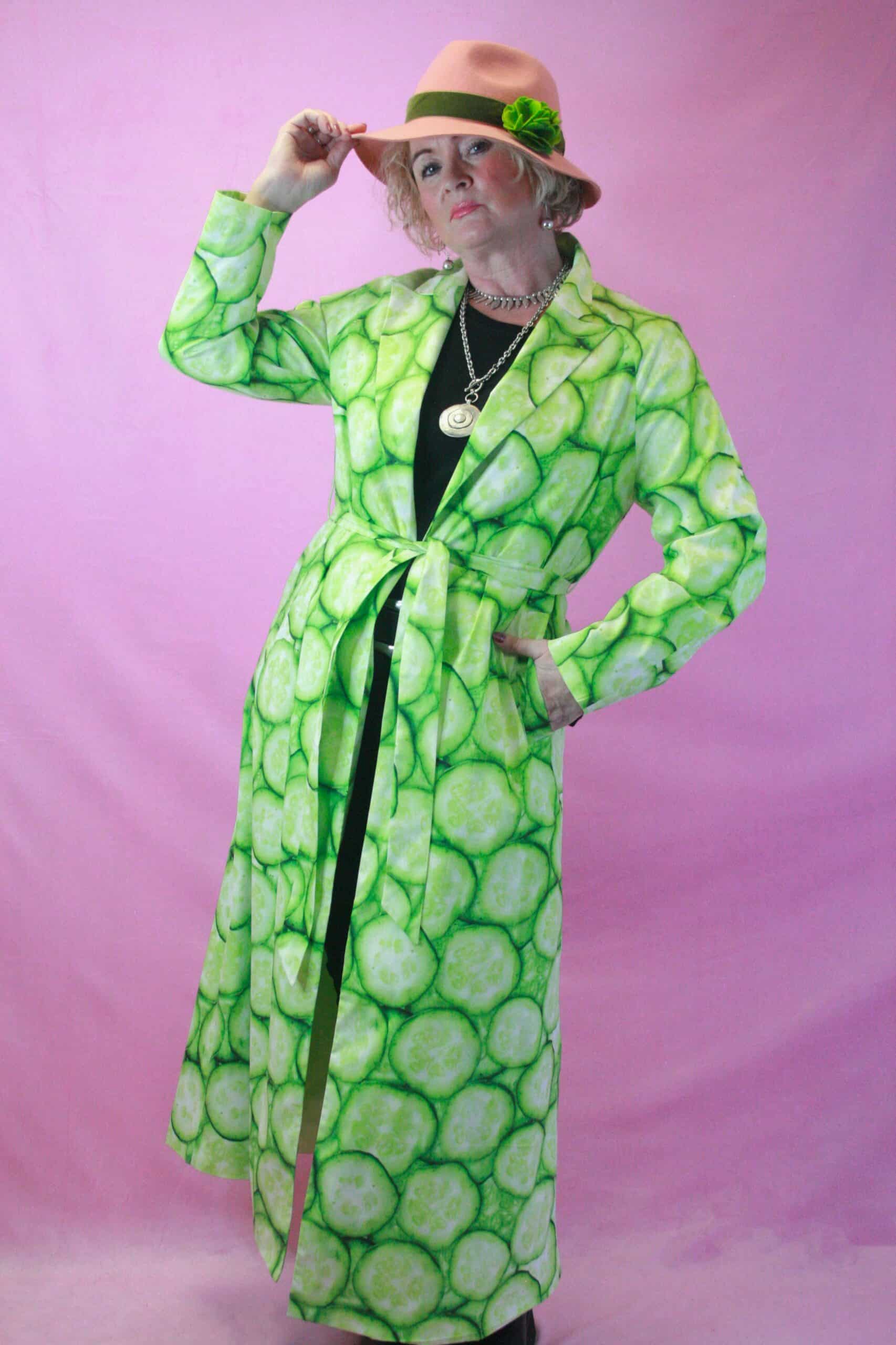 Jayley Cucumber Maxi Duster Trench S/M