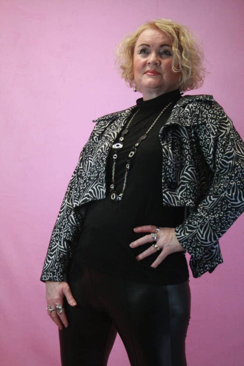 Cover Up Asymmetric Quirky Cropped Jacket sz1