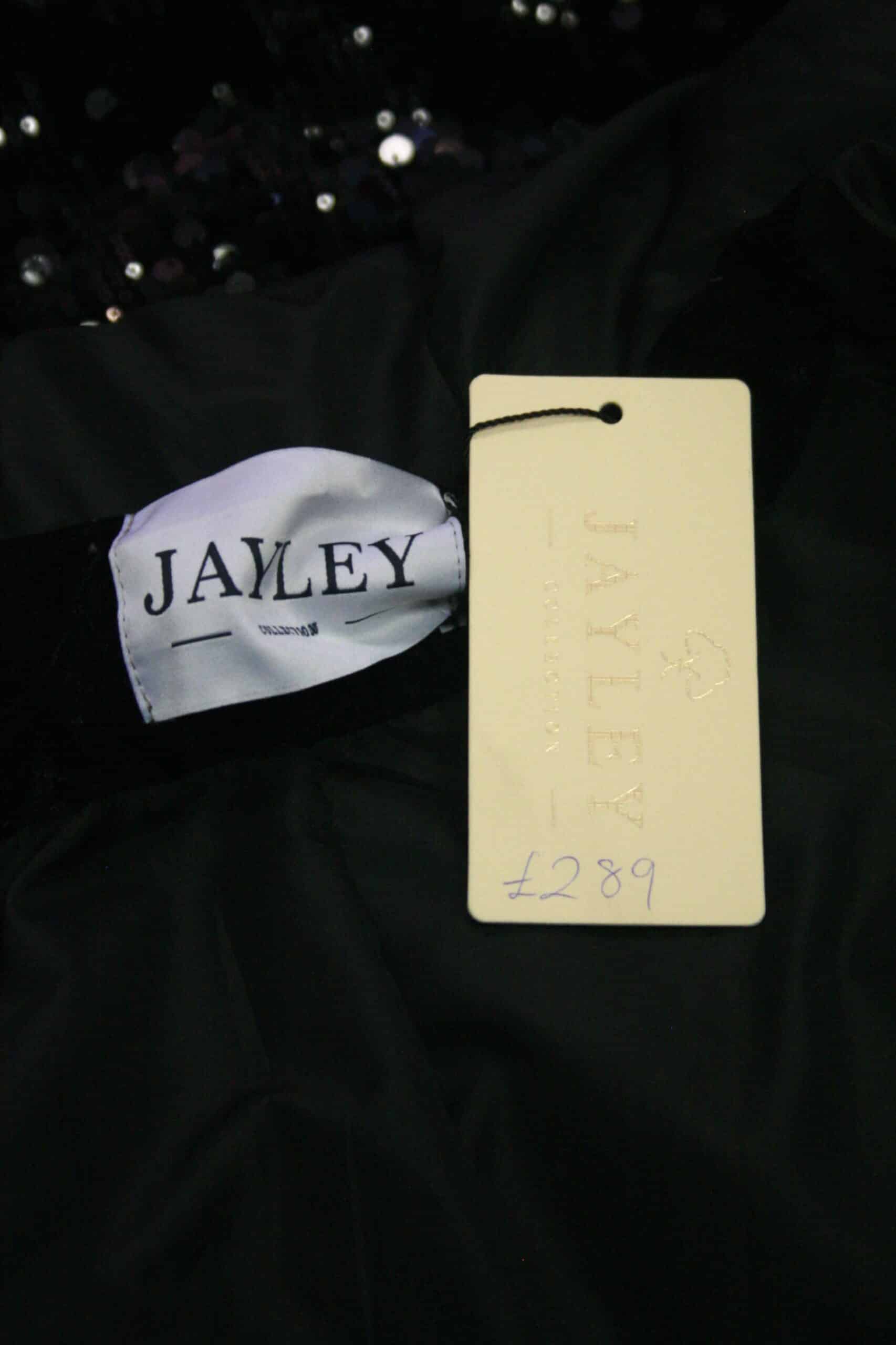 Jayley Black Sequin Puffa Down CoatB - Image 5