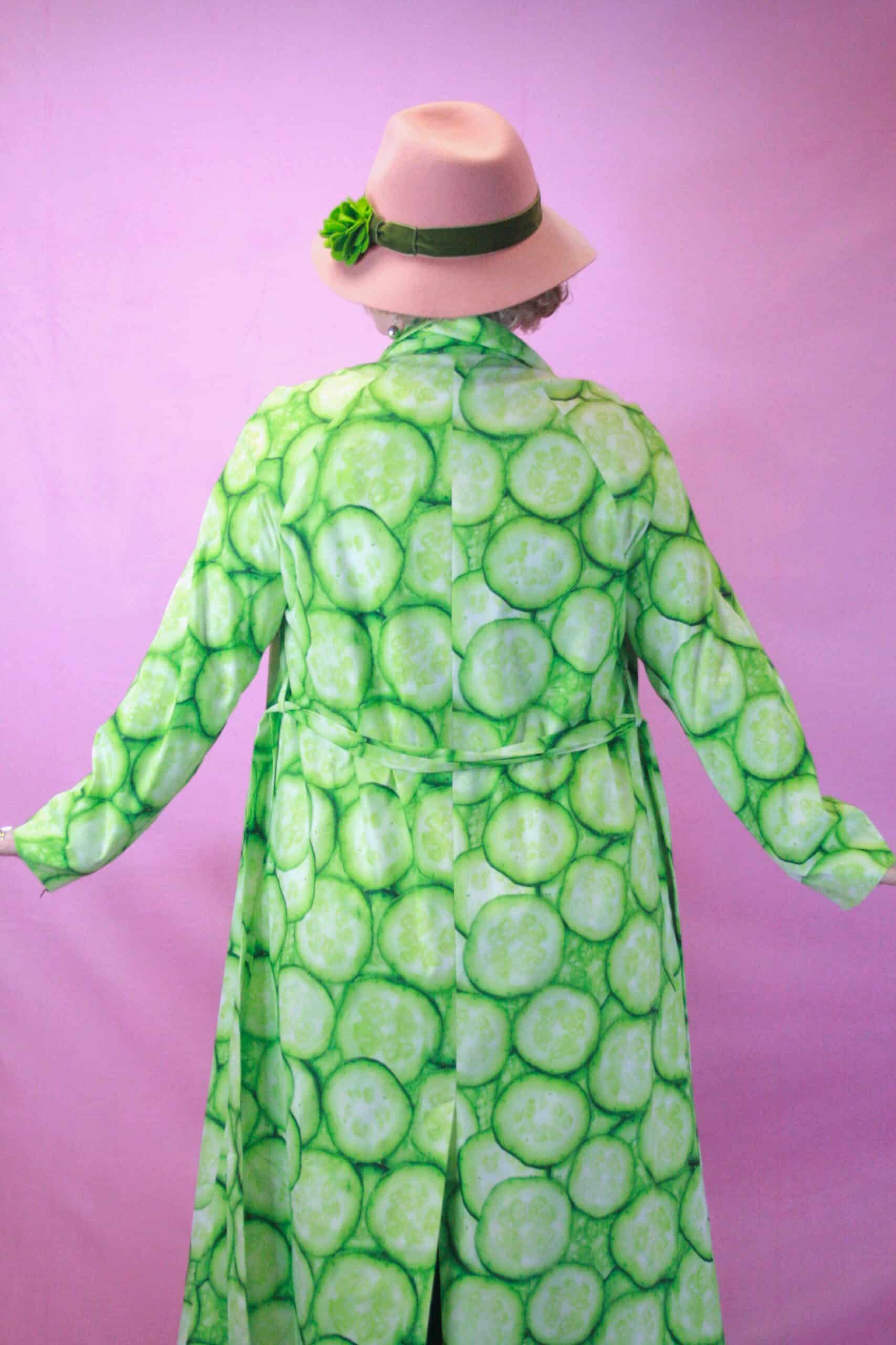Jayley Cucumber Maxi Duster Trench S/M - Image 2