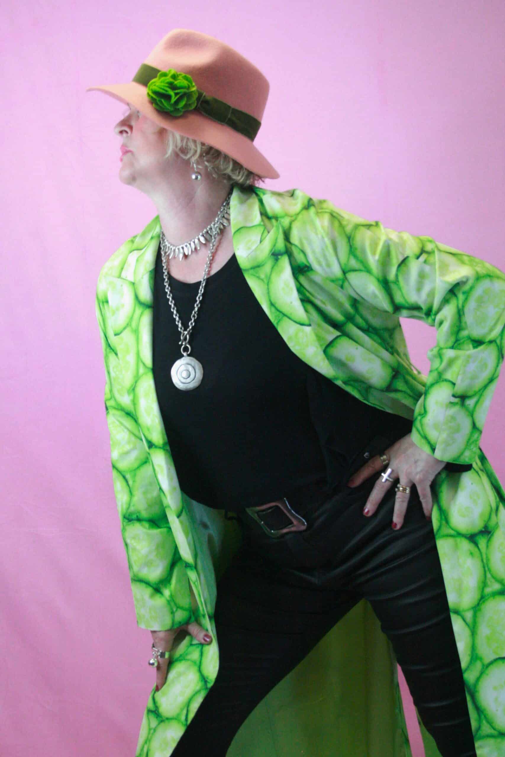 Jayley Cucumber Maxi Duster Trench S/M - Image 3