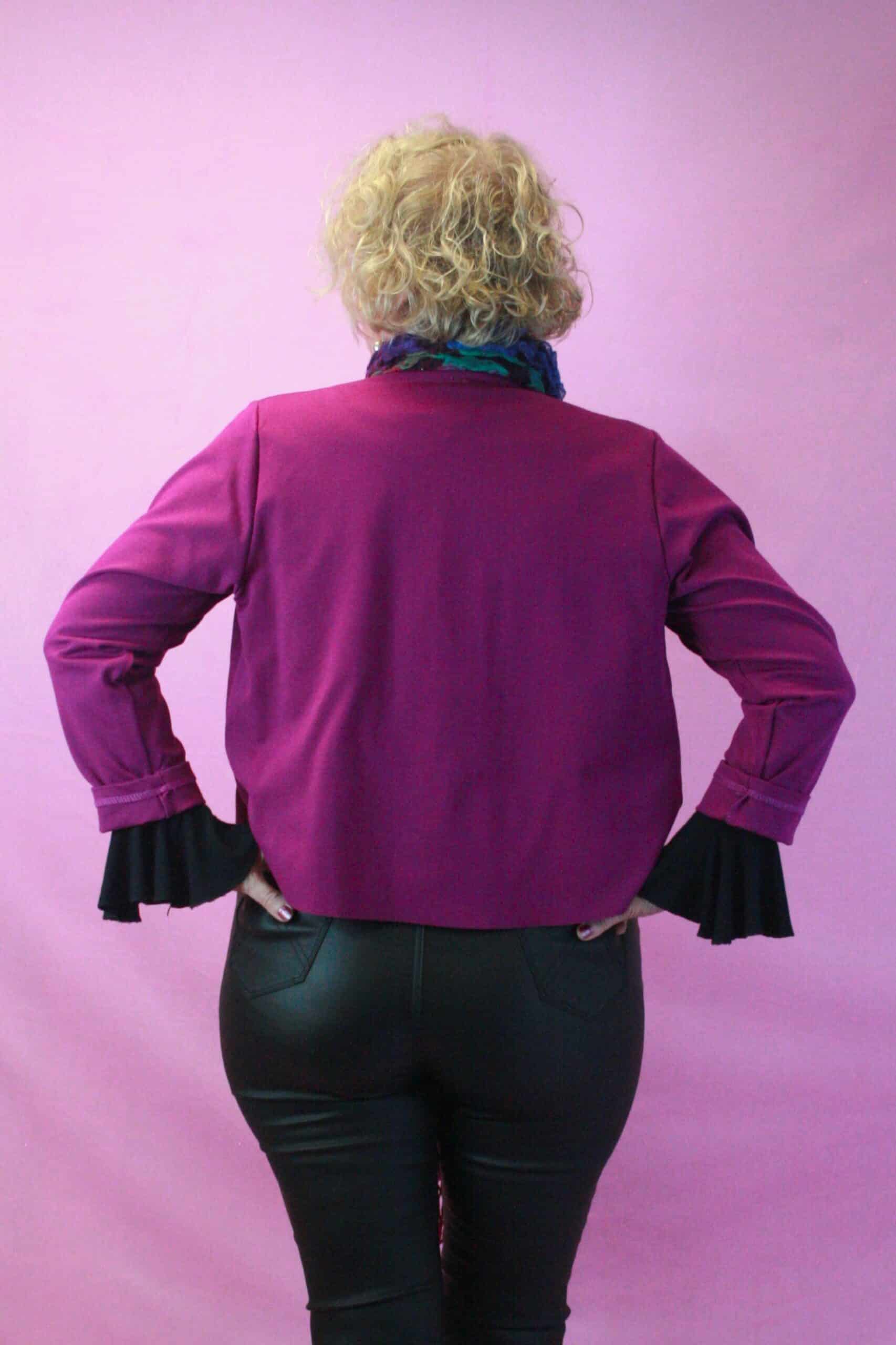 ID Magenta Short Buttoned Jacket O/S - Image 2
