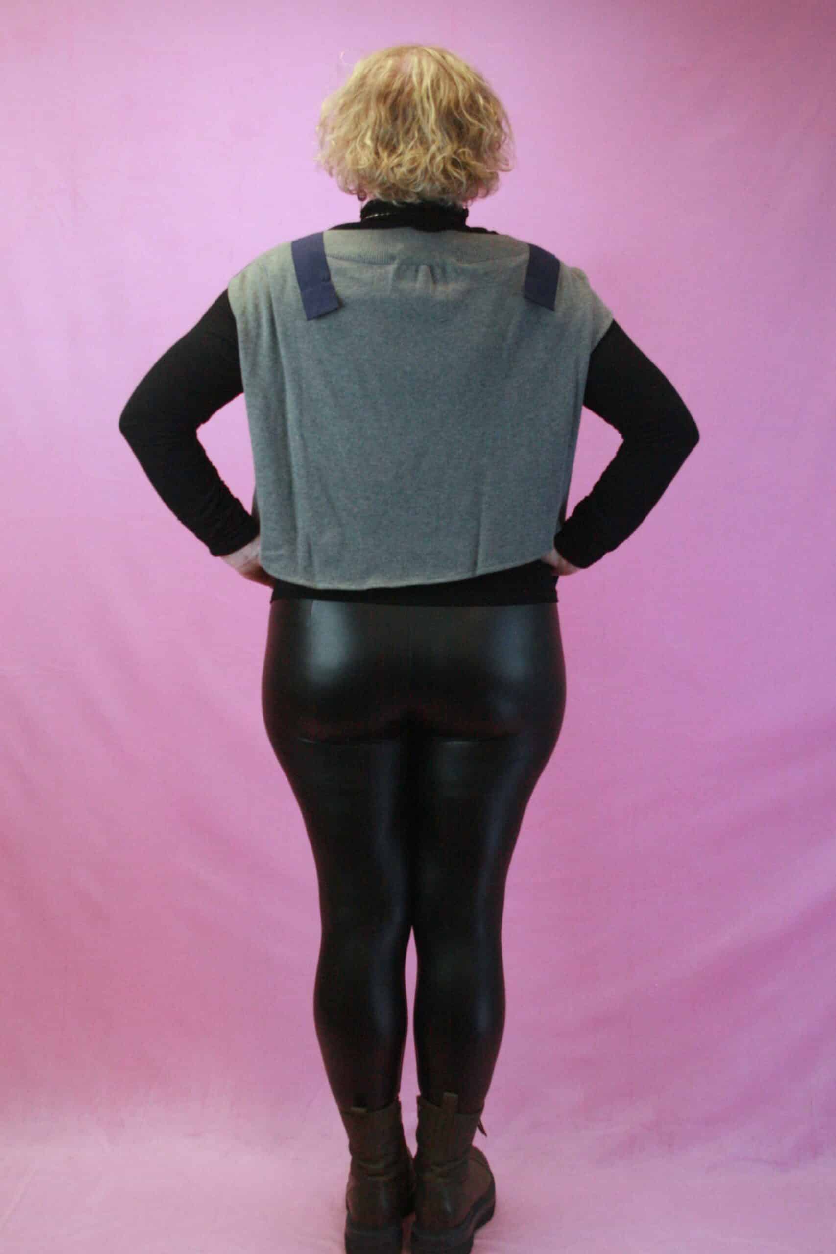 Q is for Quirky ‘Diamond Diva’ Upcycled Reconstructed Knit 10-16 - Image 2