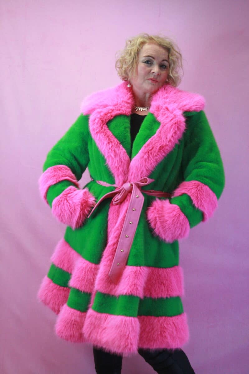 Jayley Eco Bamboo Pink/Green Kate Coat S/M